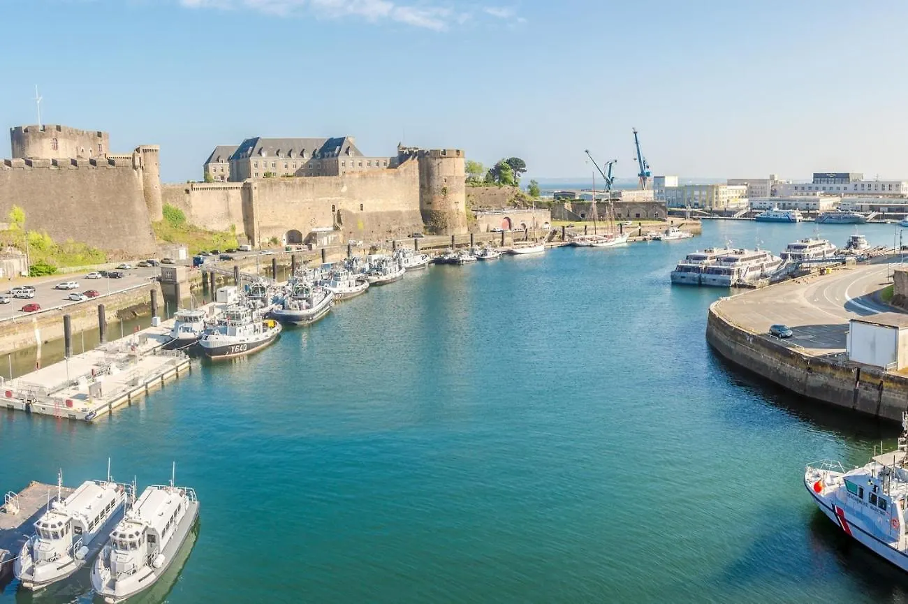 شقة Sejour Calme Au Coeur De Brest, Vue Sur La Rade  بريست